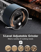 TOMEEM Upgraded Larger Capacity Electric Salt and Pepper Grinder Set - Image 4