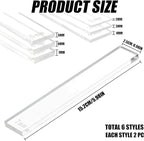 Polymer Clay Tools: Rolling Pin Guides & Roller Set 12Pcs Acrylic Adjustable - Image 2