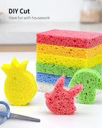 Kitchen Sponges, Heavy Duty Scrub Kitchen Sponge, Clean Tough Messes Without - Image 4