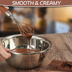 Stainless Steel Wire Whisk, Wooden Handle Kitchen Multi Function Non Stick - Image 4