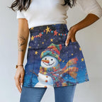 Server Apron with 3 Pockets, Waterproof Oil Waitress Waiter Half Apron - Image 2