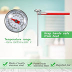 Xuhal 24 Pcs Stainless Steel Kitchen Thermometer - Image 3