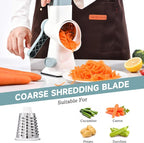 Rotary Cheese Grater with Handle Kitchen Shredder Slicer Grater Slicer Ice - Image 3