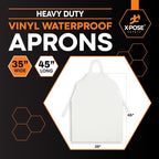Xpose Safety Heavy Duty Vinyl Waterproof Aprons, Industrial and Commercial Use - Image 3