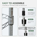 BestOffice | 5-Tier Wire Storage Shelves - Image 6
