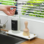 Razborci Water Absorbing Stone Sink Caddy Kitchen Sink Organizer Tray, - Image 2