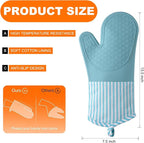 Silicone Oven Mitts, Heat Resistant Oven Gloves - Image 2