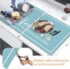 Findosom Dish Drying Mat, Cuttable Drying Mat - Image 2