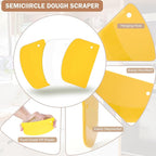 5 Pcs Bench Scraper, Bench Scraper Kitchen 2 Pcs Stainless Steel Dough Scraper - Image 4