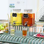1.6 Gallon Glass Drink dispenser, Lemonade Dispenser - Image 6