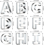 4 Inch Alphabet Letter Cookie Cutter Set - Image 2