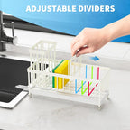 Cisily Sponge Holder for Kitchen Sink, Sink Caddy Organizer - Image 4