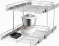 DINDON Pull Out Cabinet Organizer, Cabinet Pull Out Shelves, 2 Tier Pull Out by DINDON