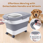 15-23 Lbs Airtight Dog Food Storage Container, Collapsible Dog Food Container - Image 6
