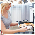 Teenyyou 6 Pcs Spring Brown Poppy Floral Kitchen Towels Oven Mitts and Pot - Image 4