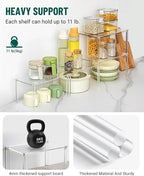 Bobomoment Acrylic Cabinet Organizer, Spice Rack Organizer - Image 3