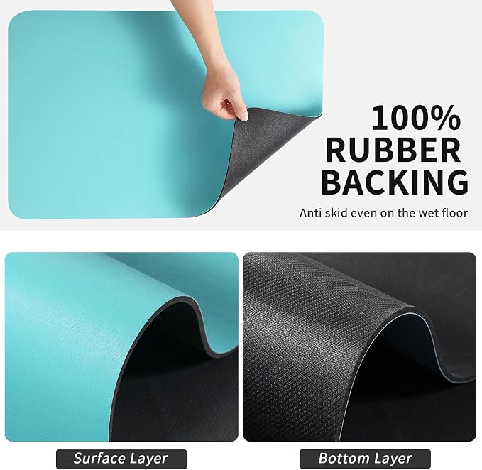 HotLive Dish Drying Mat for Kitchen Counter, Heat Resistant Drainer Mats - Image 5
