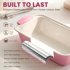 Kikcoin 22 PCS Nonstick Baking Pans Set, Stackable Bakeware Sets - Image 3