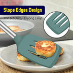 HOTEC Silicone Spatula Set of 2 Heat-Resistant 600F & BPA-Free Kitchen Spatula - Image 5