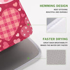 Valentine's Day Dish Drying Mat 16 x 18 Inch Heart Shaped Pattern Dish Drying - Image 4