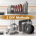 ORDORA Pots and Pans Organizer under Cabinet - Image 4