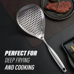 KAYCROWN Skimmer Slotted Spoon, 304 Stainless Steel Skimmer Ladle Spoon Spider - Image 6