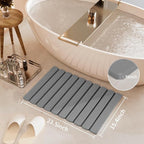 Foldable Stone Bath Mat, Quick Dry Stone Drying Mats - Image 3