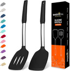 BakeRoyal Silicone Spatula Set by BAKEROYAL