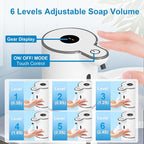 OHIFAST 2 Pack Automatic Foaming Soap Dispenser Touchless, USB Rechargeable - Image 3