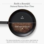 Merten & Storck Pre-Seasoned Carbon Steel 10” Frying Pan Skillet, Use on - Image 5