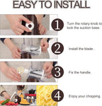 Ourokhome Rotary Cheese Grater Hand Crank, Kitchen Shredder Speed Mandolin - Image 6