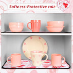 Breling Valentine's Day Dish Drying Mat Valentine Kitchen Dry Mat Absorbent - Image 7