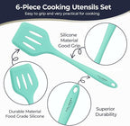 Culinary Couture Aqua Sky Silicone Cooking Utensils Set - Image 2