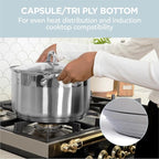 Alpha Living SP-08G Stainless Steel Pot - Image 3