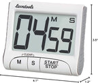 Lavatools KT1 Digital Kitchen Timer & Stopwatch, Large Display, Bold Digits - Image 8