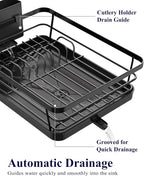 Kitsure Dish Drying Rack for Kitchen Counter, Stainless Steel Sink Organization - Image 3