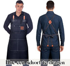 Plus Size Kitchen Apron for Men Women, Cross Back Cotton Canvas Chef Apron - Image 7