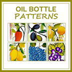 17oz Hand Painted Glass Olive Oil Bottle Dispenser - 500ml Green Oil & Vinegar - Image 3