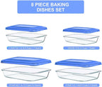 KOMUEE 8 Pieces Glass Baking Dish - Image 2