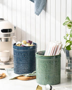 Kitchen Utensil Holder, 7 Inches Large Ceramic Utensil Holder - Image 3
