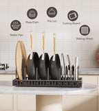 Lozovin Pull Out Pots and Pans Organizer Under Cabinet, Sliding Lid Holder and - Image 6