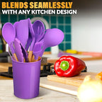 12 Pcs Purple Kitchen Utensils Set - Image 8