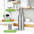 Stainless Steel Oil Dispenser Bottle - 1000ML Leak-Proof Oil Container - Image 2