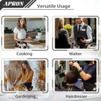 Server Apron with 3 Pockets, Waterproof Oil Waitress Waiter Half Apron - Image 5