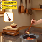 10" Premium Wooden Spoon for Cooking, Natural Teak - Image 2