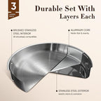 CAROTE 19pcs Stainless Steel Cookware Set - Image 3