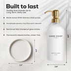 Luxury Glass Hand Soap Dispenser Bathroom Set by Brighter Barns - Image 3