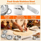 3-in-1 Stainless Steel Dumpling & Empanada Maker Set | Professional Press Mold - Image 5