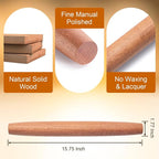 AISOSO French Rolling Pin, 15.75 Inches Wood Rolling Pins - Image 2