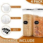 Cereal Containers Storage Set, Cereal Dispensers - Image 4